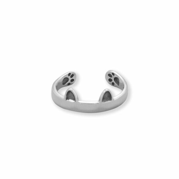 Oxidized Perky Cat Ear Wrap Ring - alternate view 2