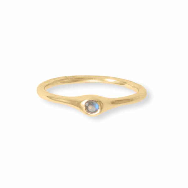 Life in Color! 14 Karat Gold Plated Five Ring Set - alternate view 3