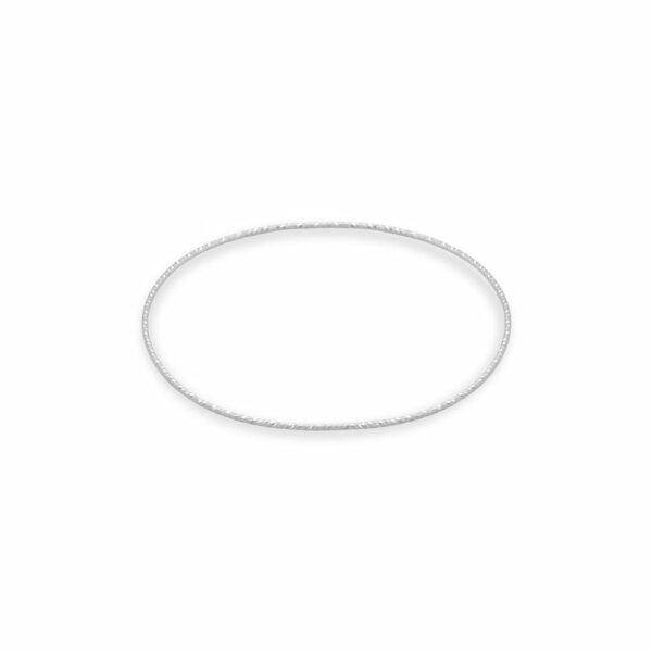 Diamond Cut Sparkle Wire Bangle Bracelet