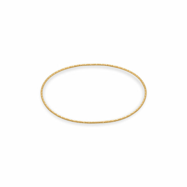 14/20 Gold Filled Diamond Cut Sparkle Wire Bangle Bracelet
