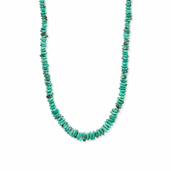 19 Mexican Campitos Turquoise Nugget Necklace