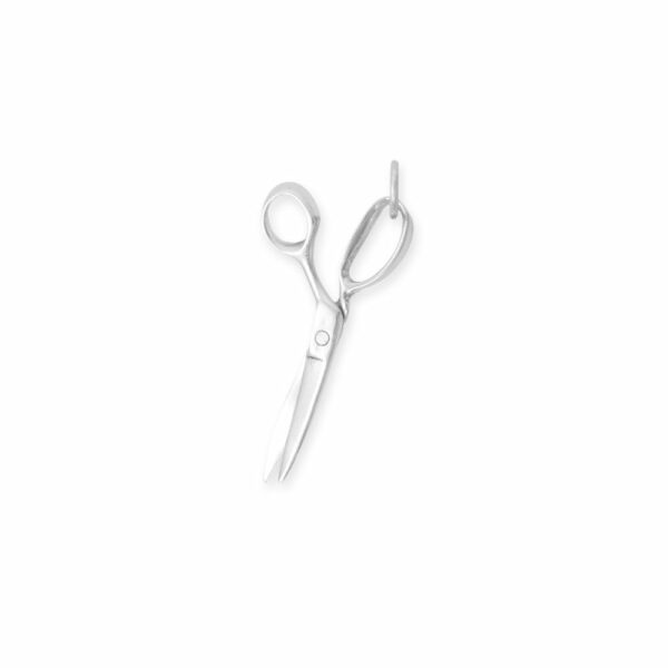Oxidized 3D Sewing Shears Charm