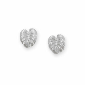 Palm Leaf Stud Earrings