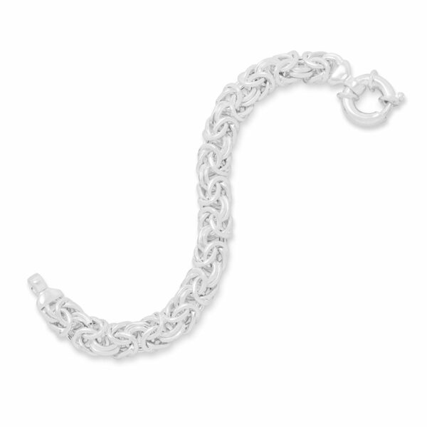 Exquisite 160 Gauge Oval Byzantine Bracelet - alternate view 2