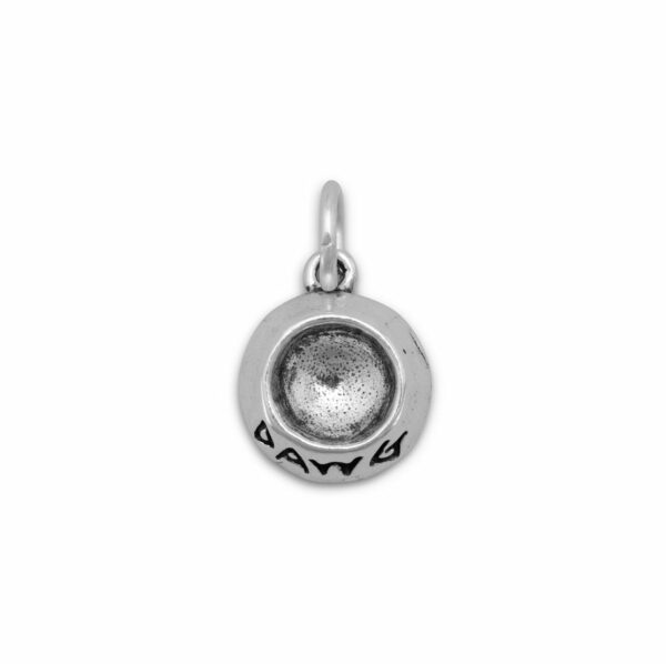 Oxidized 3D DAWG Bowl Charm