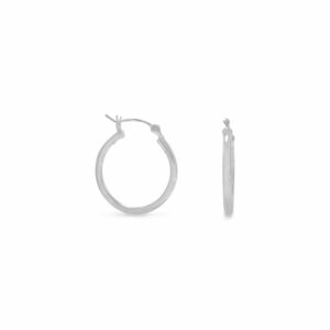 2mm x 20mm Click Hoop Earrings