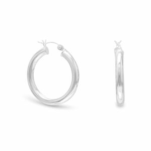 4mm x 29mm Click Hoop Earrings