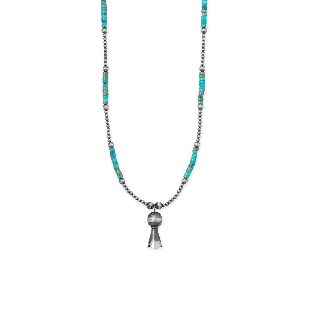 18 Turquoise Heishi