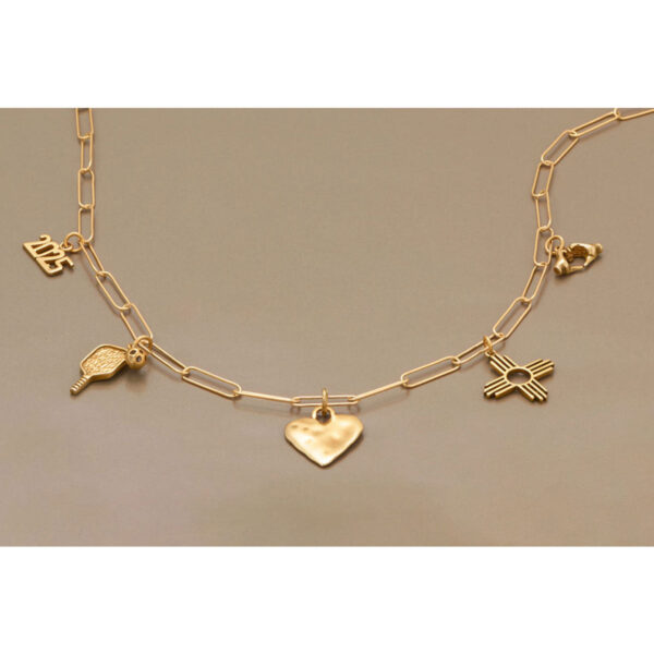 Silver or Gold Zia Symbol Charm - alternate view 3