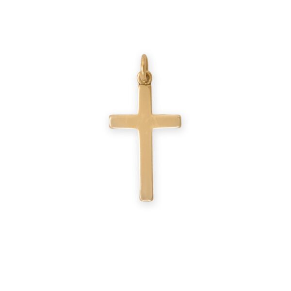 Silver or Gold Medium Cross Charm
