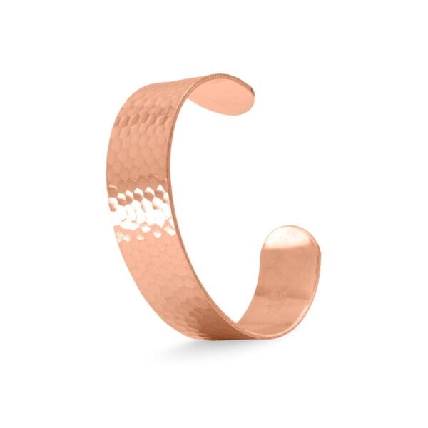 Hammered Solid Copper Cuff Bracelet - alternate view 3