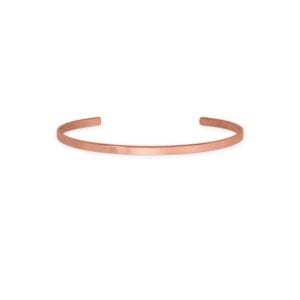 3.2mm Smooth Solid Copper Cuff Bracelet