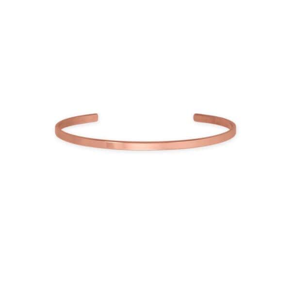 3.2mm Smooth Solid Copper Cuff Bracelet