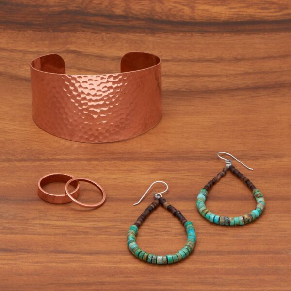 1.5mm Flat Edge Solid Copper Ring - alternate view 2