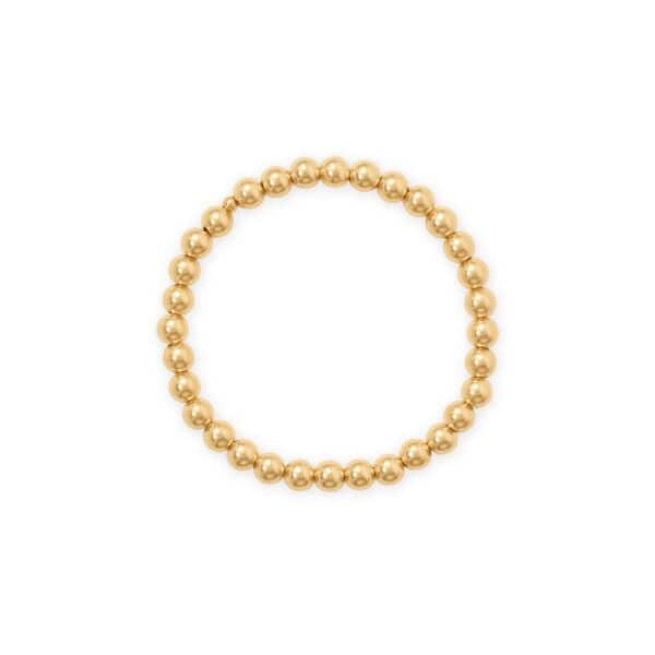 Gold Filled Bead Stretch Bracelet