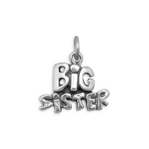 Oxidized Big Sister Charm
