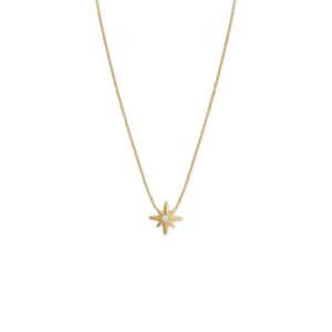 14 Karat Gold Plated Star Necklace