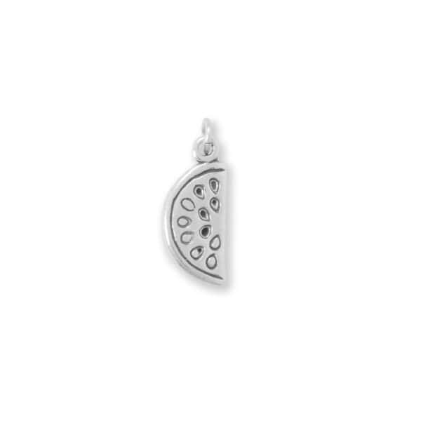 Silver or Gold Watermelon Slice Charm - alternate view 2
