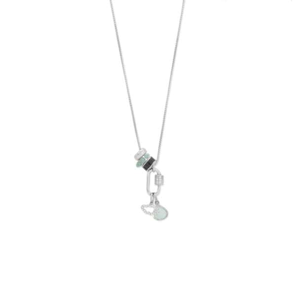 Rhodium Plated 3.5mm Wheel Bead Charm - alternate view 2