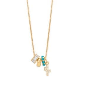 Gold Plated Charm Necklace