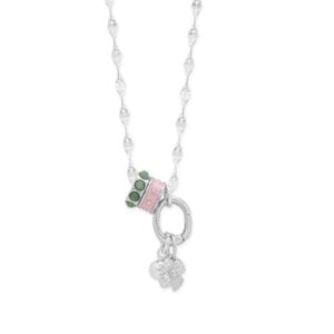Sterling Silver Flower Charm Necklace