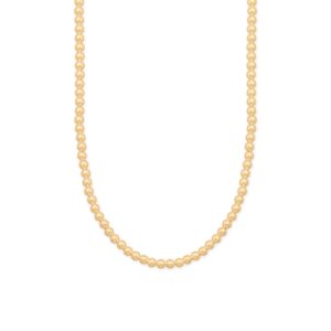 16 + 2 5mm 14/20 Gold Filled Bead Necklace