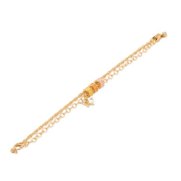 Dainty 14 Karat Gold Plated CZ Butterfly Charm - alternate view 2