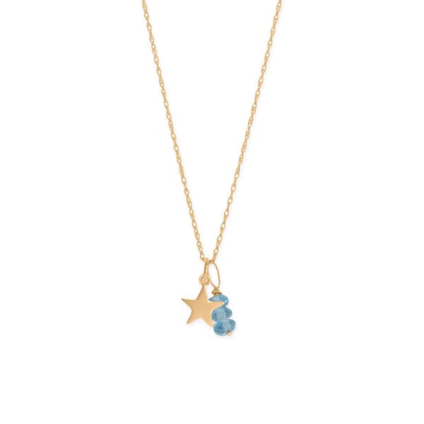 14 Karat Gold Star Charm - alternate view 2