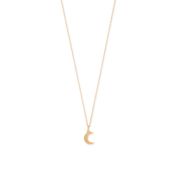 14 Karat Gold Moon Charm - alternate view 3