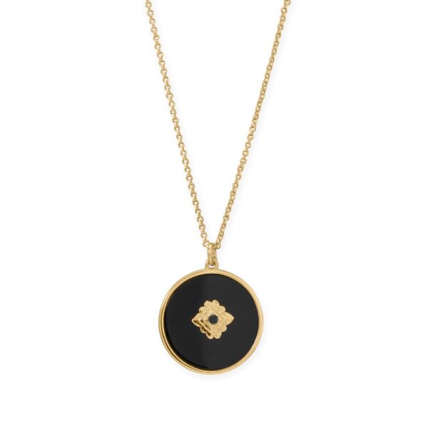 20 + 2 A Day to Night Delight! Mother of Pearl and Black Onyx Reversible Necklace - alternate view 3