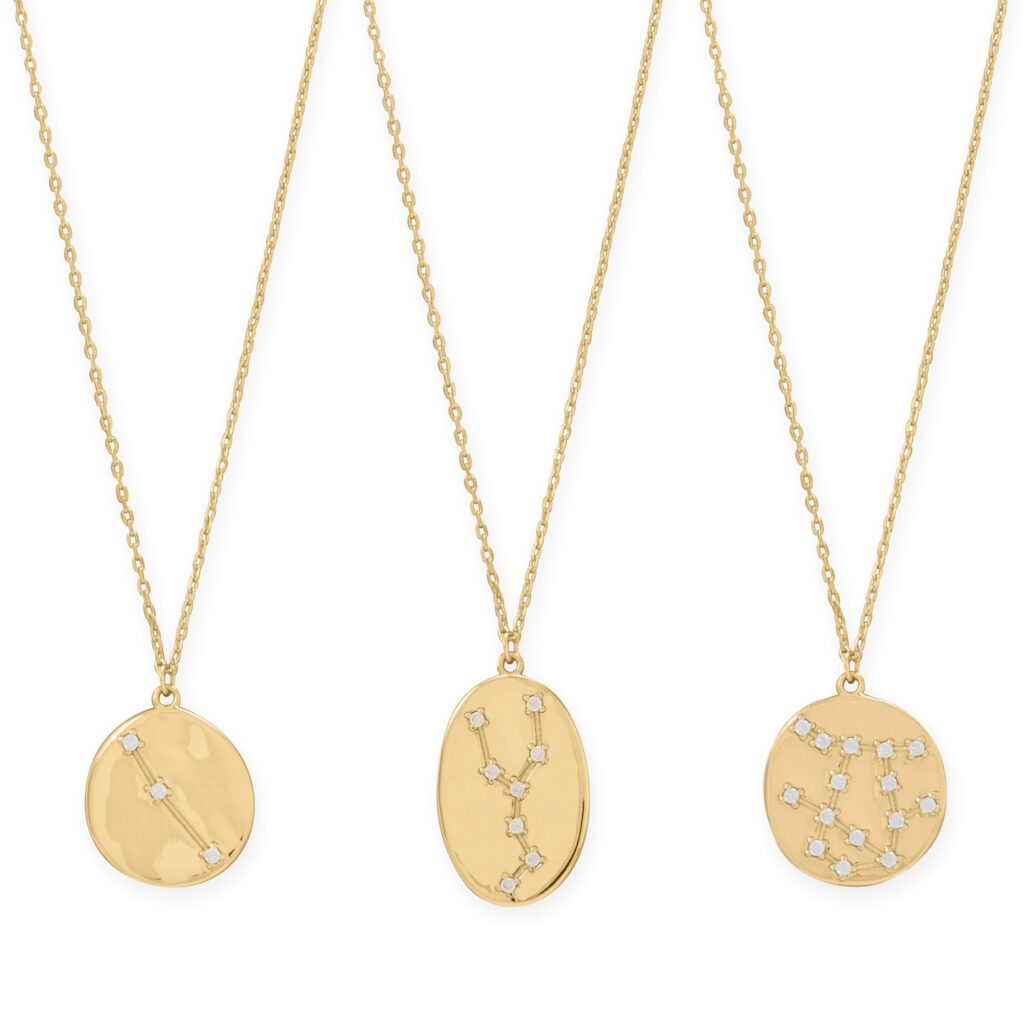 Cosmic Constellations! 16 + 2 Zodiac Coin Necklace (All Signs)