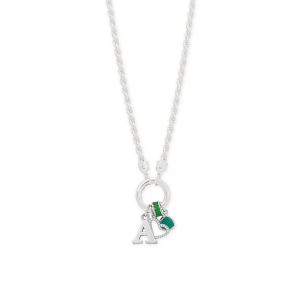 Oxidized Alphabet Initial Charm Series (A-Z) - alternate view 3