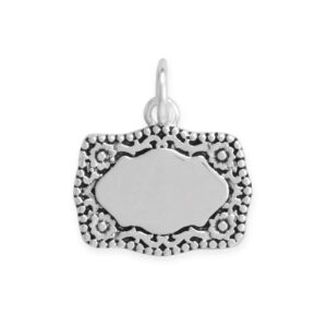 Oxidized Belt Buckle Charm