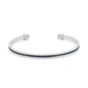 Channel-Set Montana Blue Cubic Zirconia Cuff