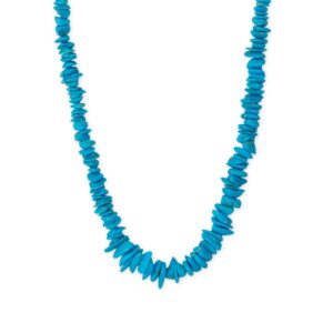 19 Graduated Turquoise Chip Necklace