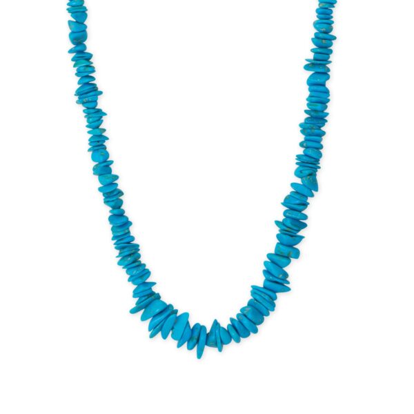 19 Graduated Turquoise Chip Necklace