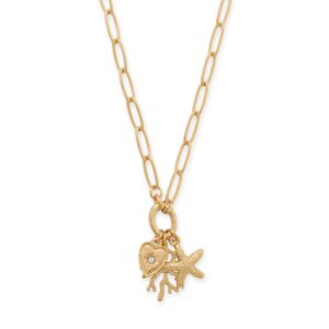 16 + 3 Gold Tone Starfish