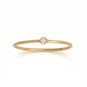 14/20 Gold Filled 2mm Lab Grown Diamond Ring