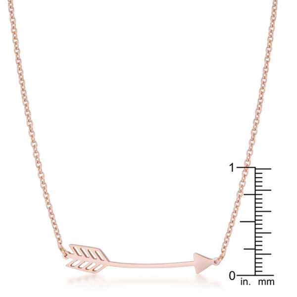 The necklace shown with clasp and extender chain