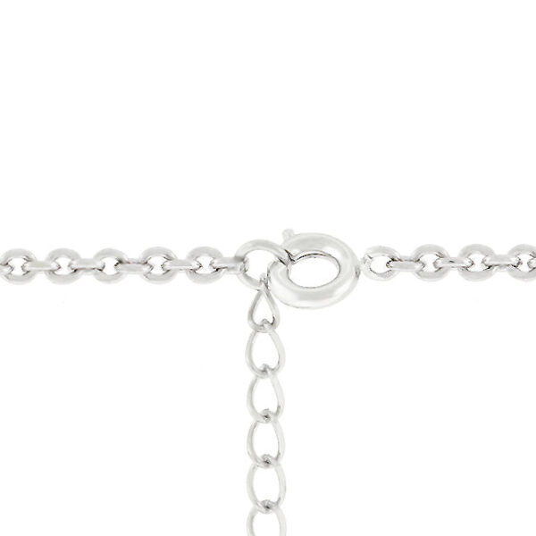 Rhodium plated over .925 sterling silver Star of David pendant with 0.12 ct total stone weight in round genuine cubic zirconia.
