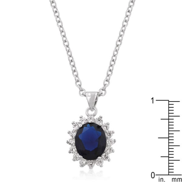 Wedding pendant with a 17.5 Inch + 4 Inch Extender link chain and lobster clasp.