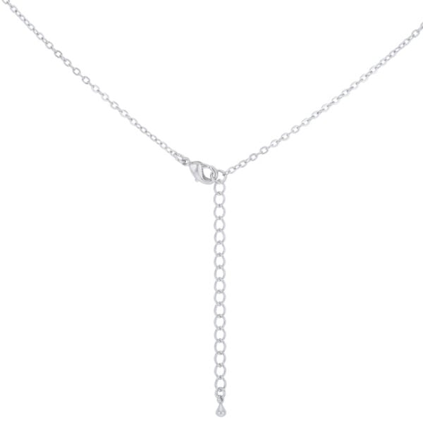 Classic graduated halo pendant with 6.13 ct total carat weight of round cubic zirconia in pave setting.