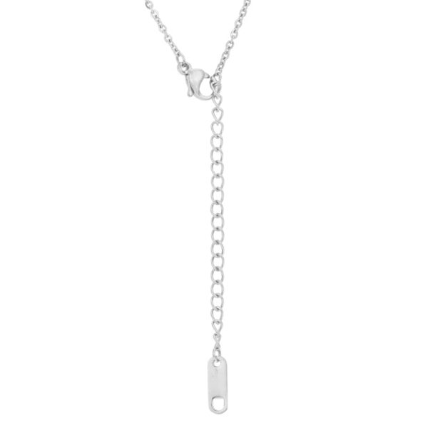 Contemporary Maya rose drop necklace with cubic zirconia totaling 1.37 ct.