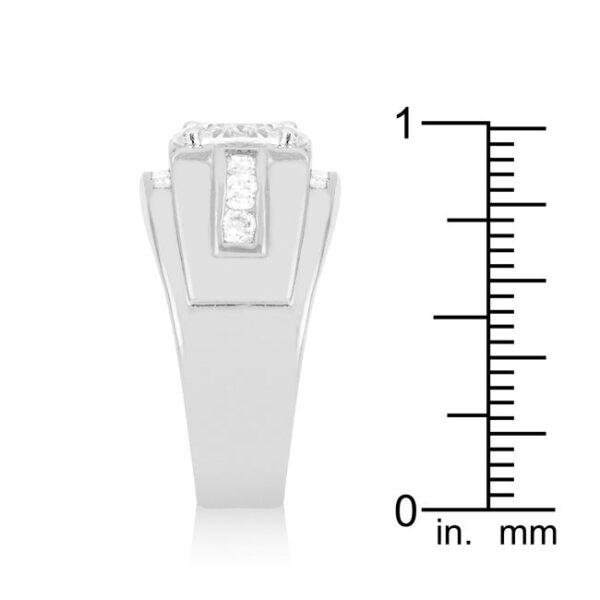 4.8 Mm-wide ring in silver tone over lead free alloy (brass).