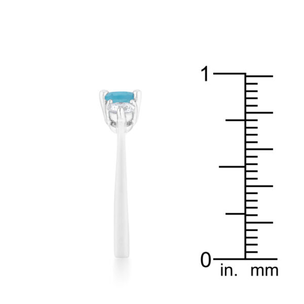 Oval-cut topaz-colored cubic zirconia in prong settings on rhodium plated over lead free alloy (brass).