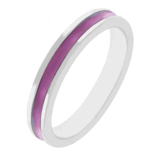 The ring made with rhodium plated over lead free alloy (brass).