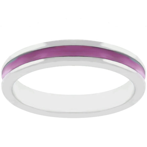 The ring in rhodium plated over lead free alloy (brass).