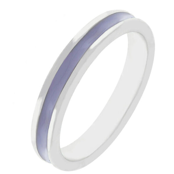 The ring in rhodium plated over lead free alloy (brass).