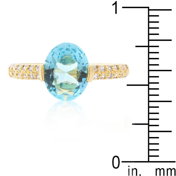 The ring with a 10 Mm X 7 Mm stone size and 2 Mm width.