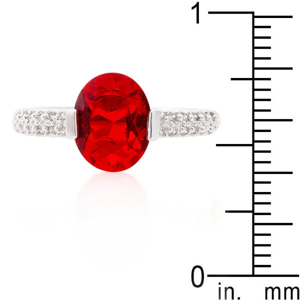 The ring with 1.8 ct total stone weight and a bar setting.